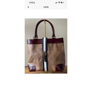 L.A.M.B. Vintage Y2K Signatue Westfield Leather Tote Bag/Purse By Gwen Stefani